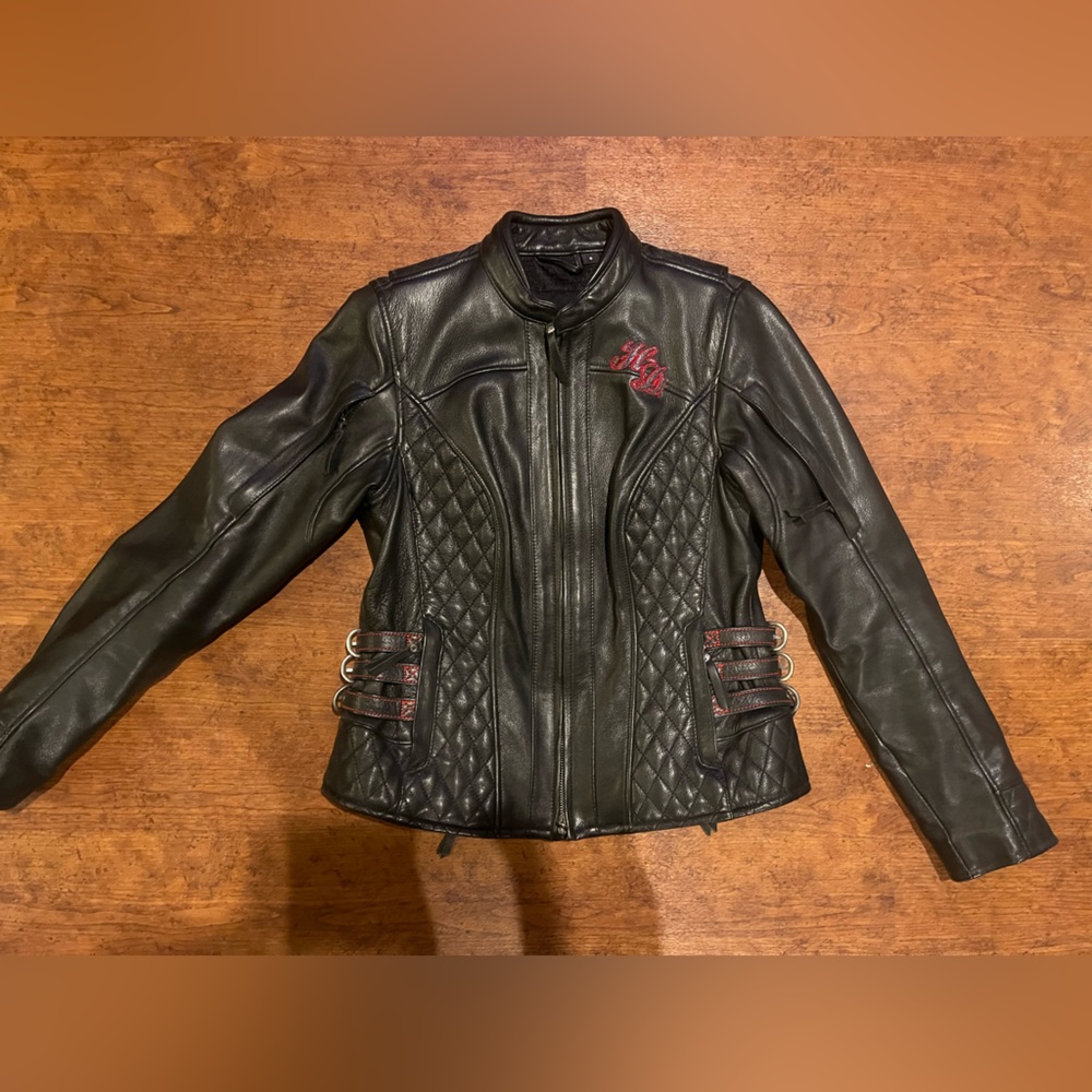 Harley Davidson leather skull motorcycle jacket